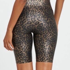 SPANX leopard print biker shorts